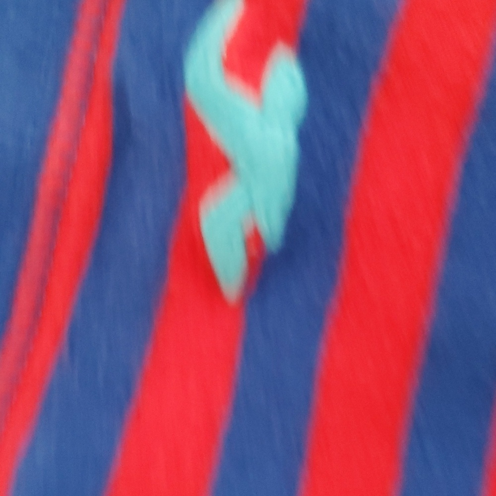 HOLLISTER RED & BLUE LONG JON'S PAJAMAS XS - Picture 7 of 8